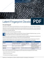 Latent Fingerprint Development Latent Fingerprint Development