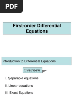 First-Order Differential Equations