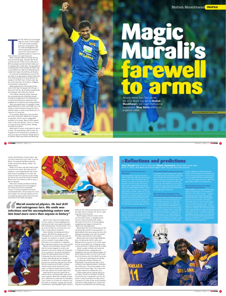 IC0211p040 043murali | PDF | Forms Of Cricket | International Cricket ...