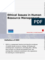 Ethical Issues in Human Resource Management: Business Ethics: An Indian Perspective