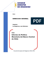 1 Caso Informe de Politica Monetaria Del Banco Central de Chile