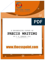 A Progressive Course on Precis Writing