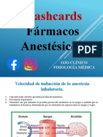 Flashcards Anestesicos