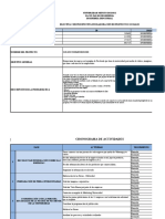 CRONOGRAMA DE ACTIVIDADES Proyecto Empresas Uniminuto