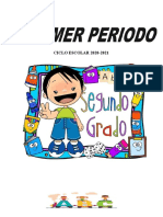 Ciclo escolar 2020-2021: Español - Segundo grado - Primer periodo