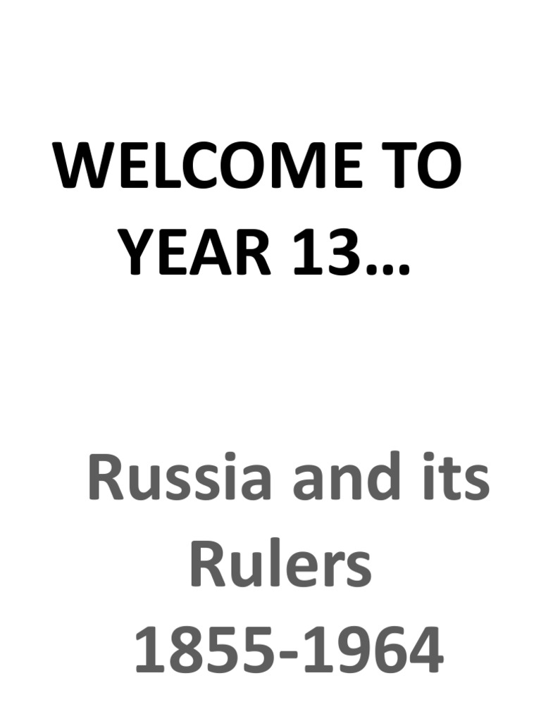 russian rulers 1855 to 1964