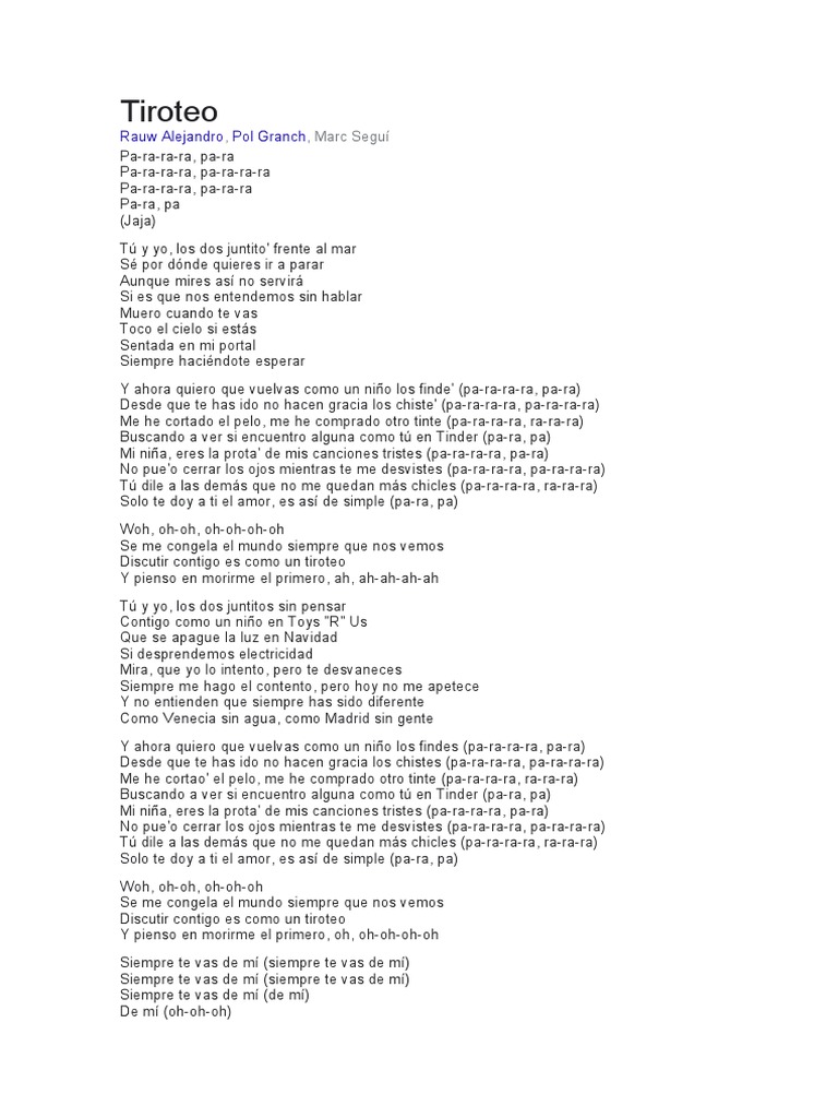 Tiroteo | PDF