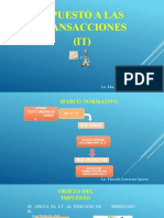 Impuesto A Las Transacciones (IT) : Lic. Eduardo Zamorano Ignacio