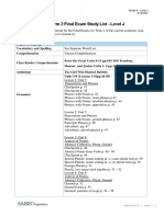 2021 Term 2 Final Grade 8 Study List All Subjects Dated 23 Feb