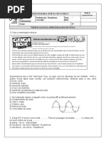 3 Prova de Física - 7º Ano Ens. Fundamental - Wanderson Carvalho - Maria José 2021