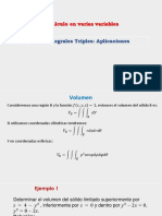 Integrales Triples - Aplicaciones