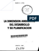 Dimensiòn Amiental Del Desarrollo y Su Planificaciòn Ruben d Utria