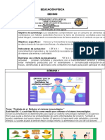 Educación Física Decimo: Objetivo de Aprendizaje: Los Estudiantes Comprenderán Que El Consumo de Alimentos Saludables