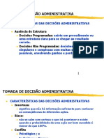 Tomada de Decisão Administrativa