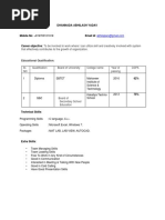 Dhannada Abhilash Yadav: Educational Qualification