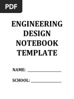 MESA's Engineering Notebook Template