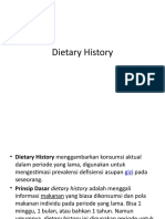 Kecukupan Diet History