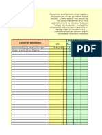 Registro de notas y promedios de estudiantes en Excel