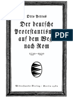 Petras, Otto - Der Deutsche Protestantismus Auf Dem Wege Nach Rom 1530-1930 (1930, 53 S., Scan-Text, Fraktur)