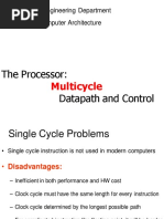 Multicycle: The Processor: Datapath and Control