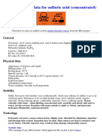 MSDS - Sulfuric Acid Concentrated