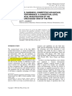 Newbert (2008) Value, Rareness, Competitive Advantage and Performance-Empirical Investigation of RBV