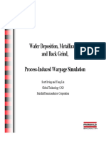 Wafer Deposition, Metallization and Back Grind Process-Induced Warpage Simulation