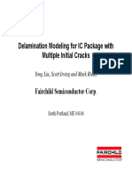 Delamination Modeling For IC Package With Multiple Initial Cracks Presentation