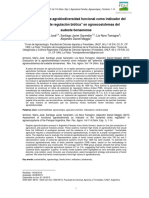 Evaluación de Agrobiodiversidad Funcional Como Indicafor Del Potencial de Regulación Biotica