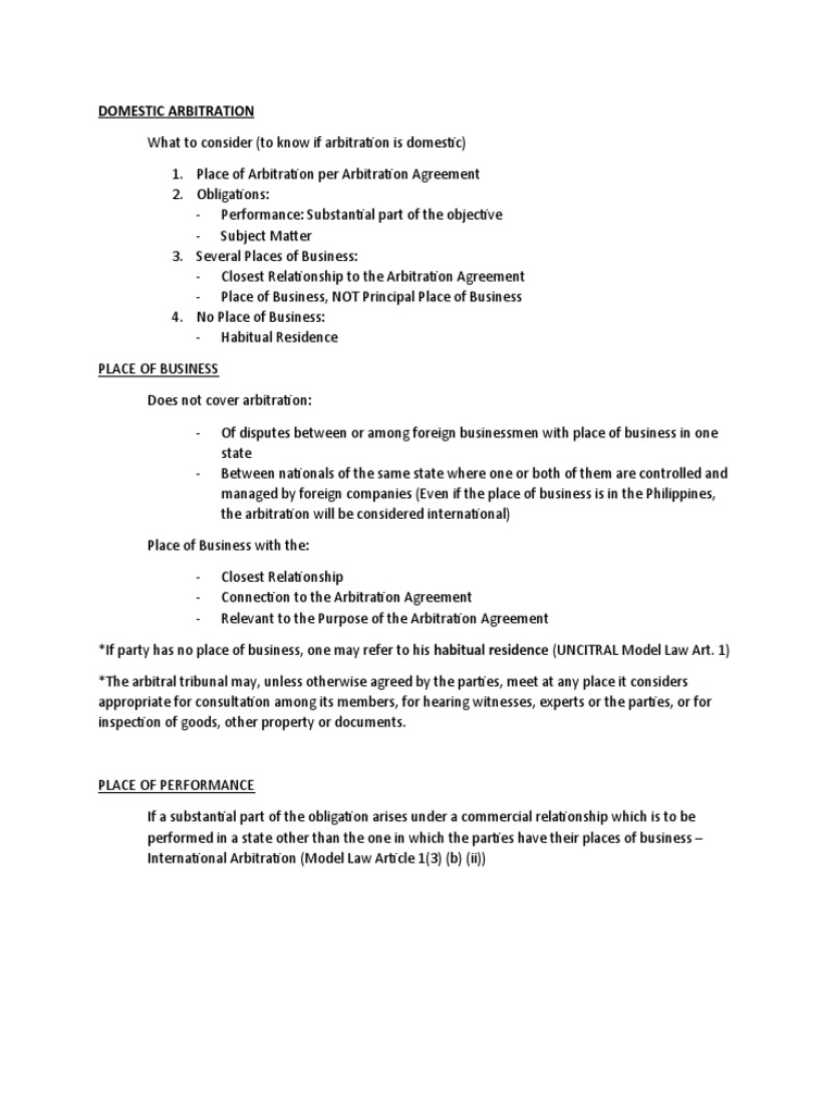Domestic Arbitration | PDF | Arbitral Tribunal | Arbitration