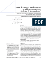 Artículo Predicción de Conducta Autodestructiva en Adolescentes Mediante Tipologías de Afrontamiento