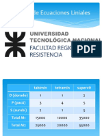 Sistema de Ecuaciones Liniales