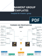 Tournament Group Templates: Template For 4 Teams / Group