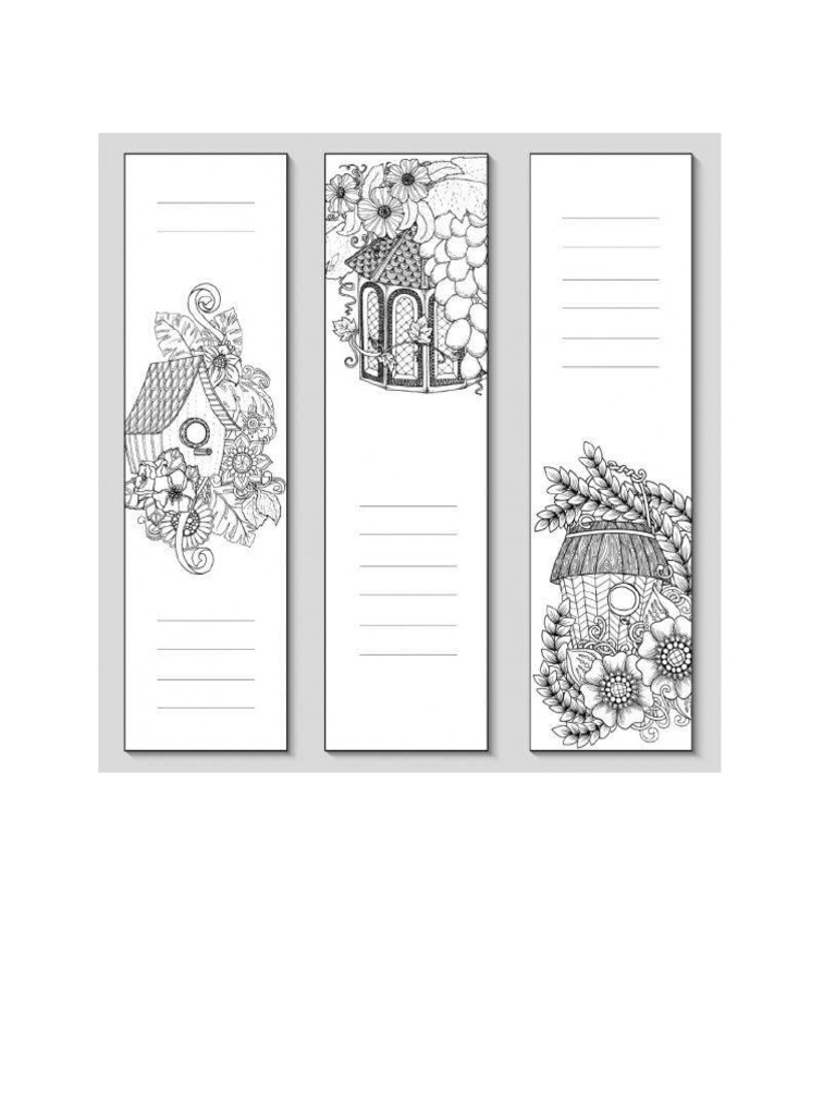 Gambar Hitam Putih Penanda Buku | PDF