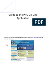 Guide To The PRC On-Line Application
