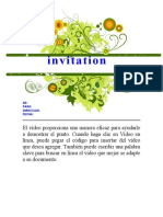 Plantilla Invitacion