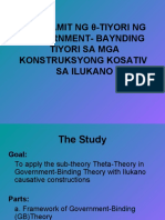 Report in Ling 120 - Theta Theory