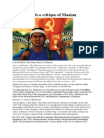 Notes Towards a Critique of Maoism