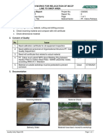 Fabrication relocation quality report