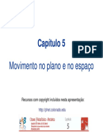 Movimento no plano e no espaço - Vetores posição, velocidade e aceleração