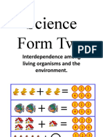 Science Form Two: Interdependence Among Living Organisms and The Environment