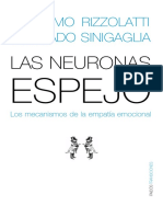 Las Neuronas Espejo. Los Mecanismos de La Empatía Emocional Giacomo Rizzolatti & Corrado Sinigaglia (1)