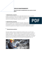 Tipos de mantenimiento industrial: correctivo, preventivo, predictivo y overhaul