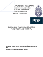 El Proceso Tanatológico Ante El Paciente en Fase Terminal