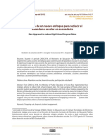 Propuesta de Un Nuevo Enfoque para Reducir El Abandono Escolar en Secundaria