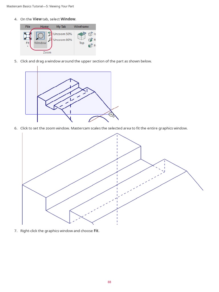 Mastercam Basics: Viewing Your Part | PDF | Computers