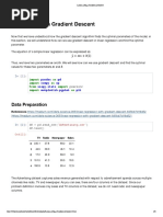 Linear Regression With Gradient Descent