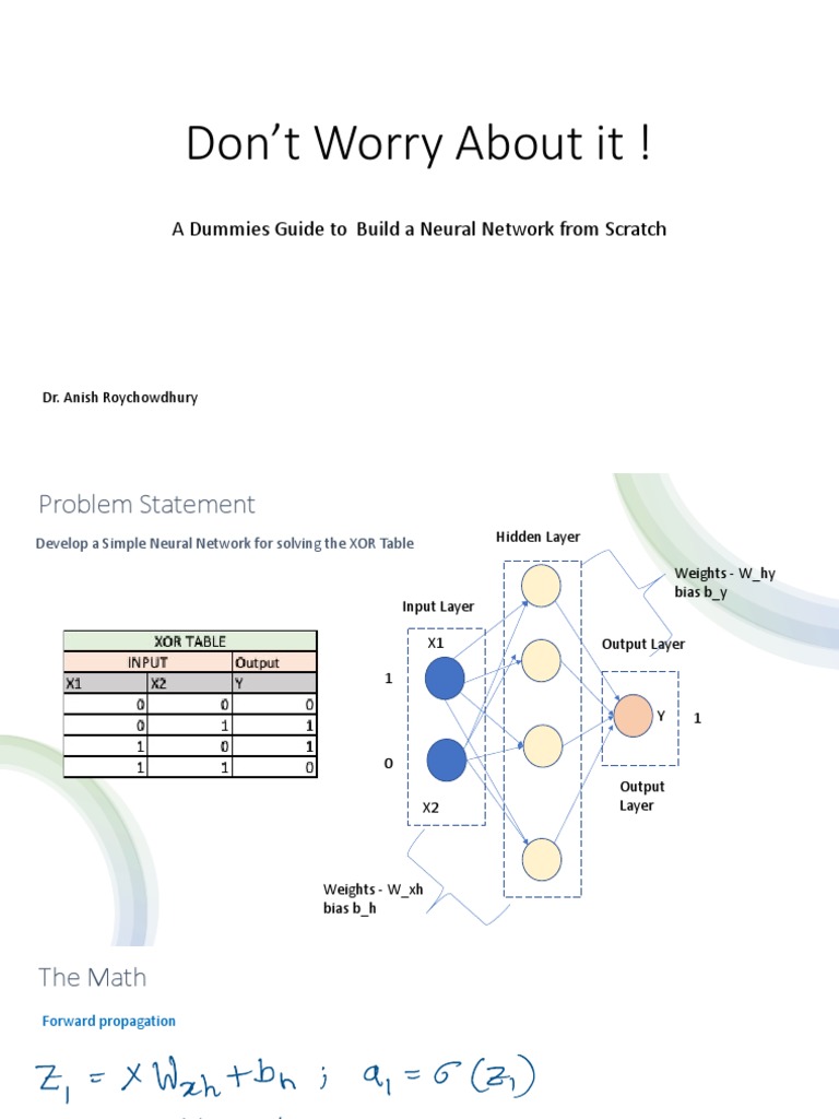 Neural Networks MATH Explained | PDF | Computing | Algorithms And Data ...