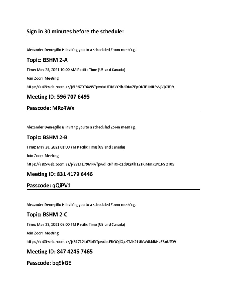 Zoom Meeting | PDF | Computers