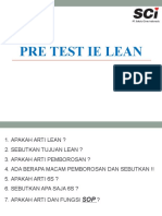 Lean Induction Post Test & Pre Test